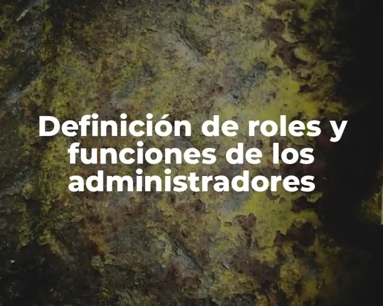 Definición de roles y funciones de los administradores