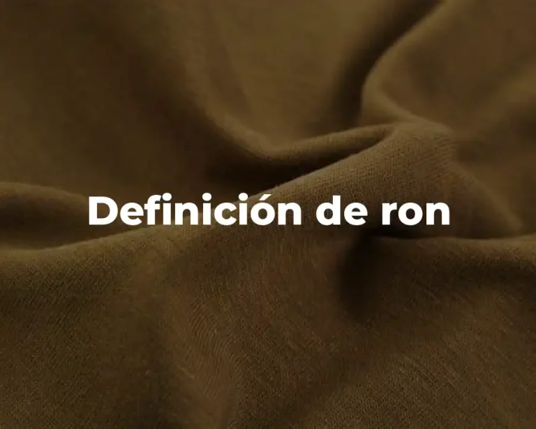 Definición de ron