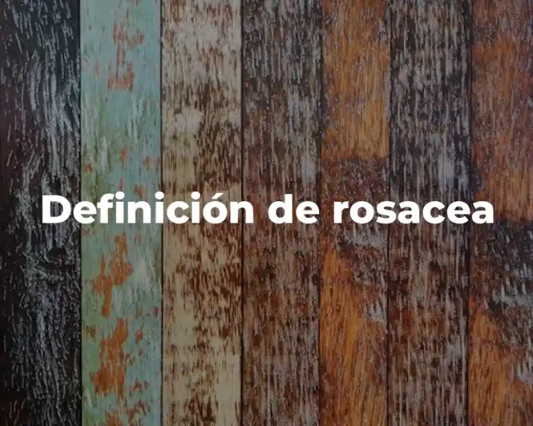 Definición de rosacea