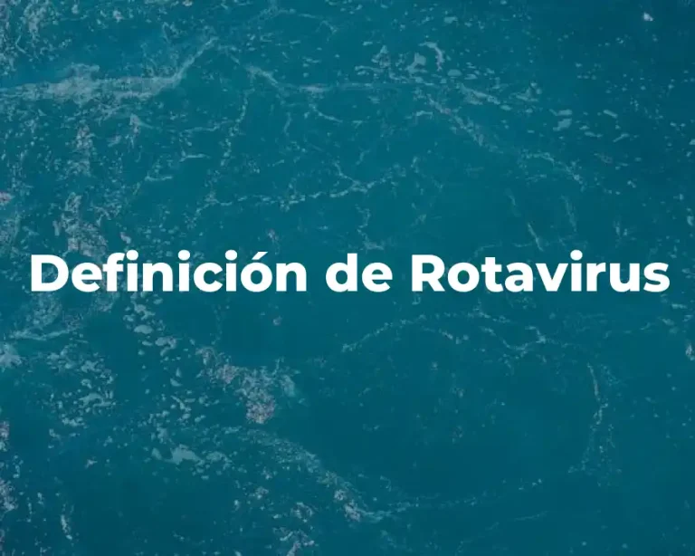 Definición de Rotavirus