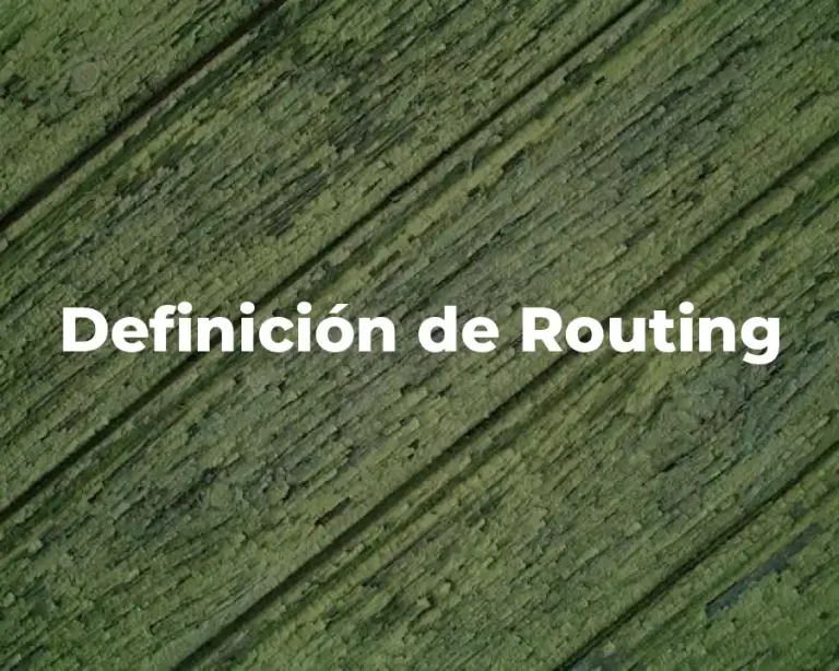 Definición de Routing