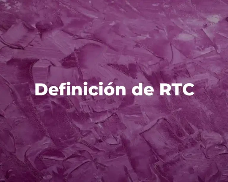 Definición de RTC