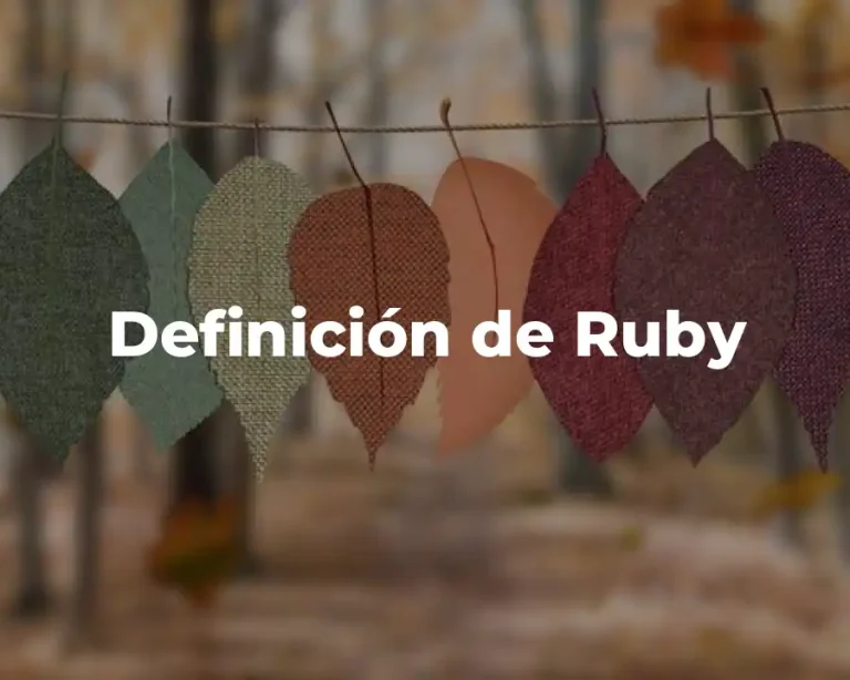 Definición de Ruby