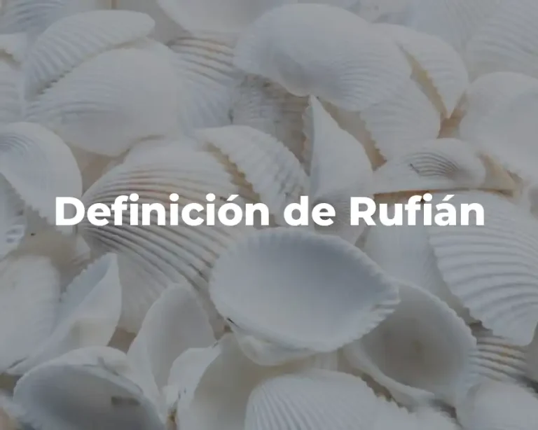 Definición de Rufián