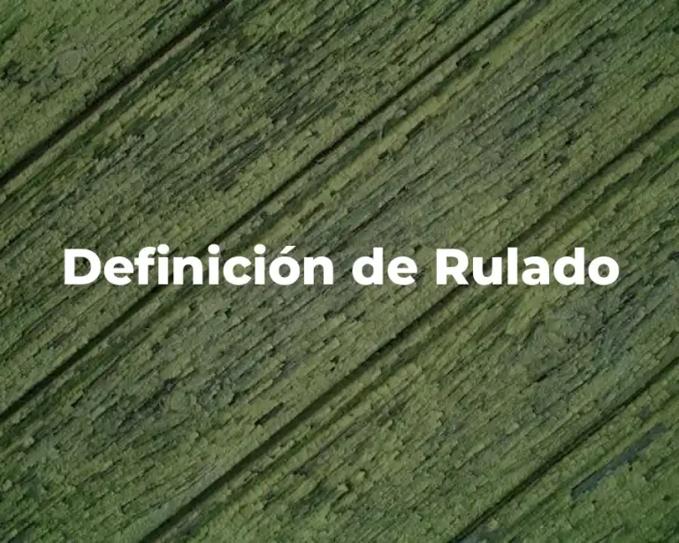 Definición de Rulado