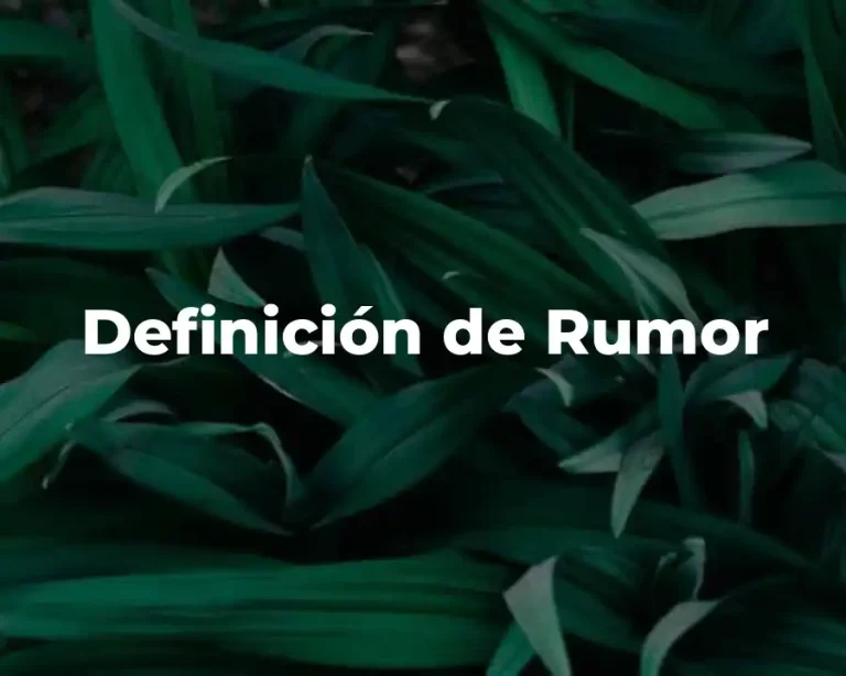 Definición de Rumor