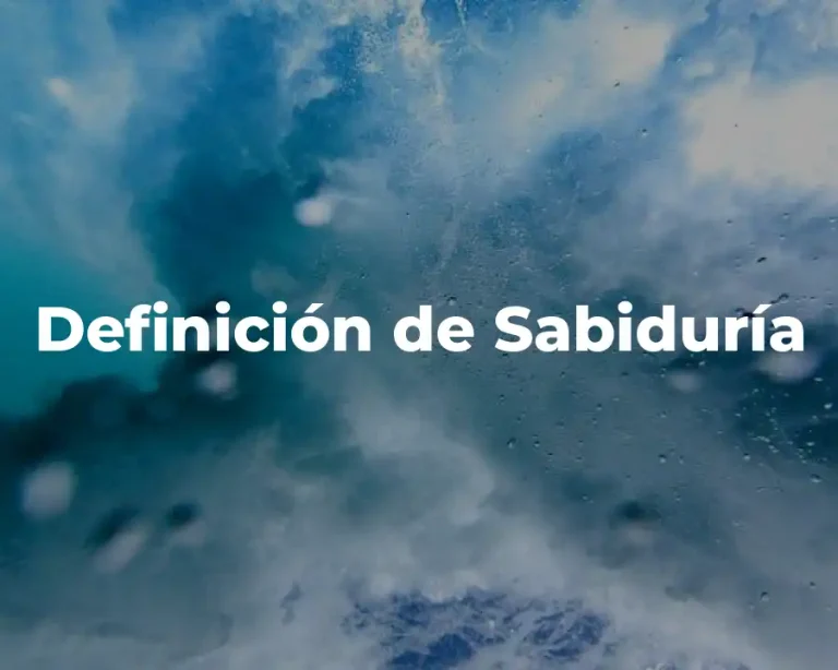 Definición de Sabiduría