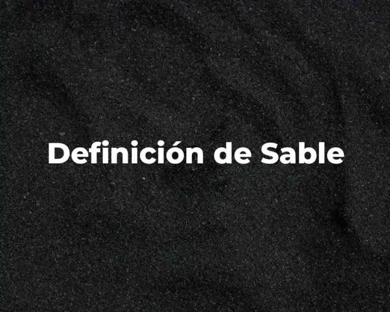 Definición de Sable