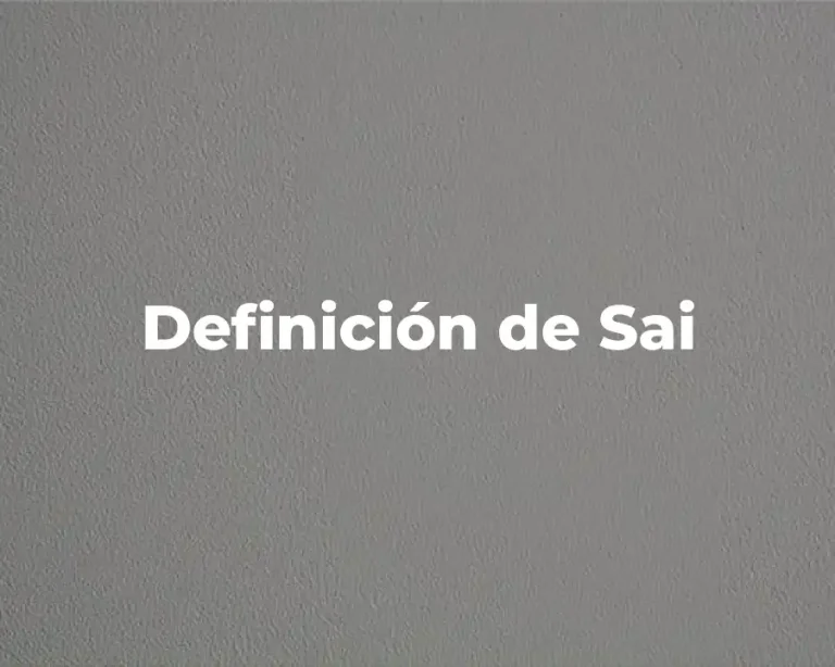 Definición de Sai