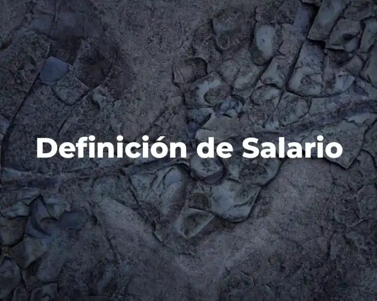 Definición de Salario