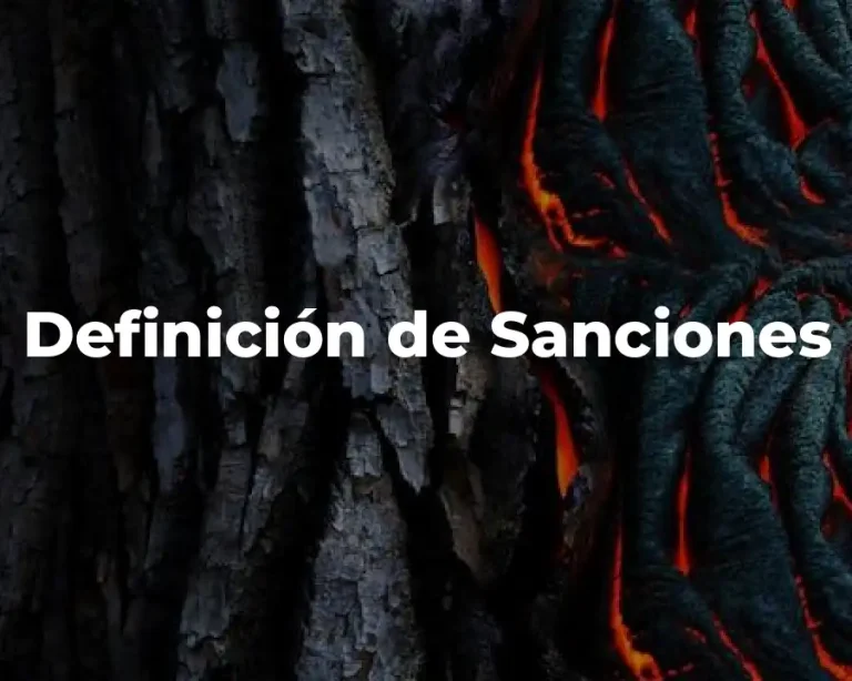 Definición de Sanciones