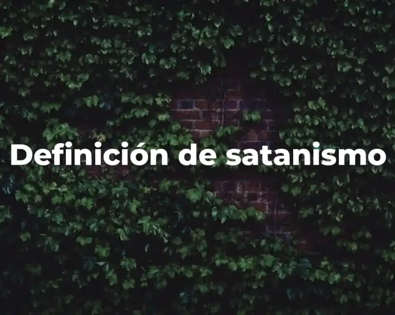 Definición de satanismo