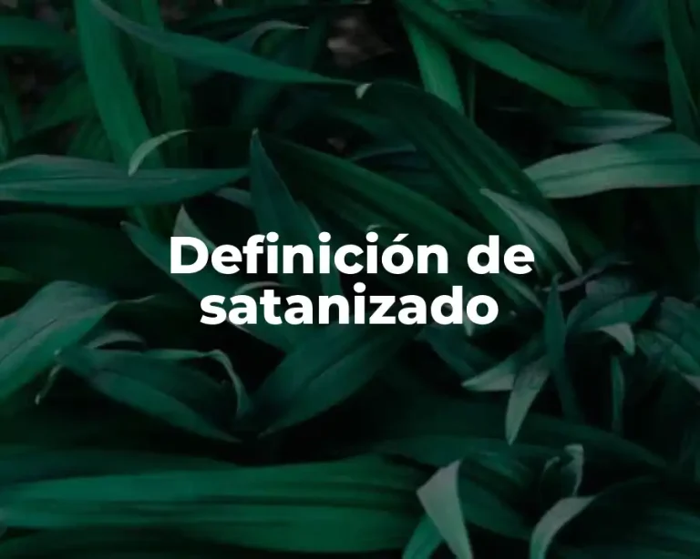 Definición de satanizado