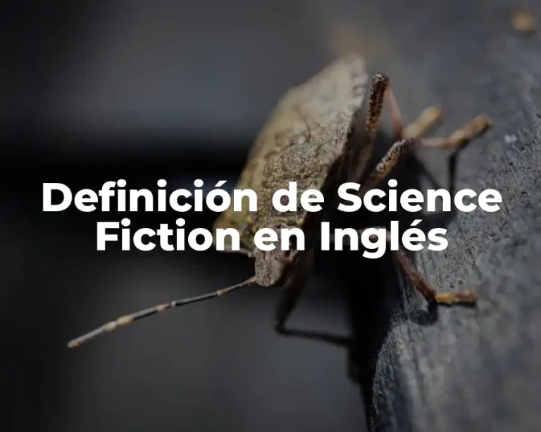Definición de Science Fiction en Inglés