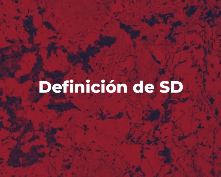 Definición de SD
