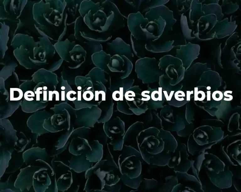 Definición de sdverbios