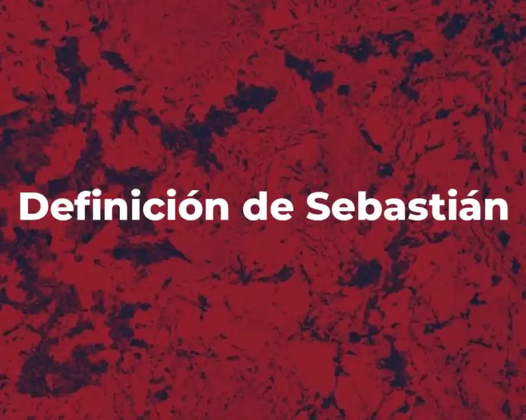 Definición de Sebastián