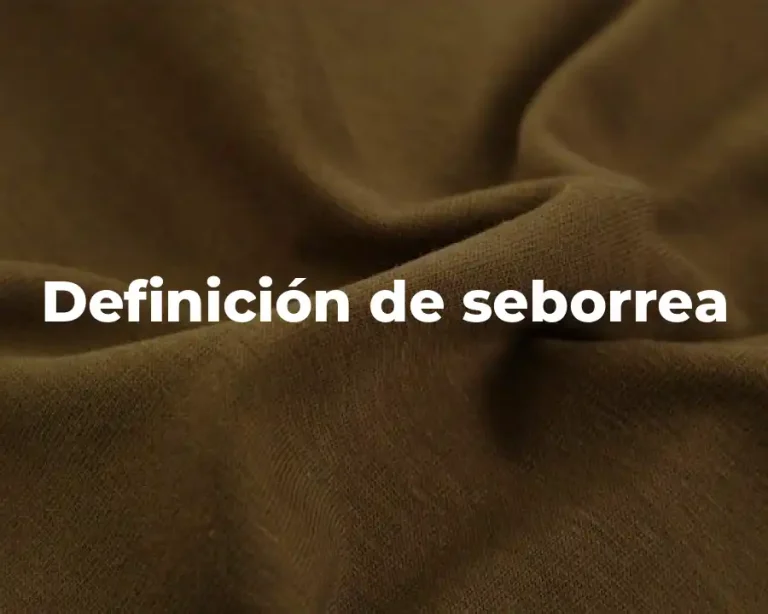 Definición de seborrea