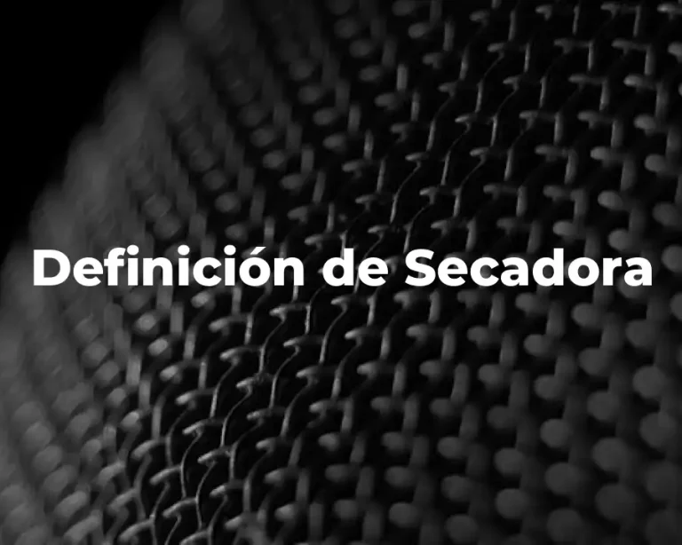 Definición de Secadora