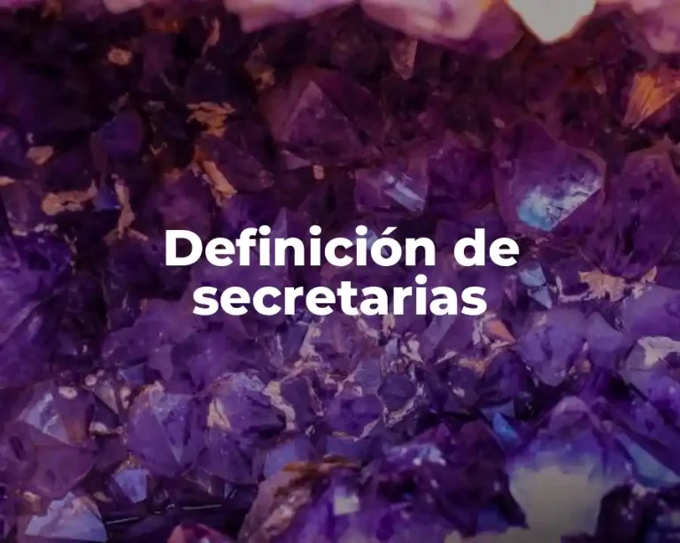 Definición de secretarias