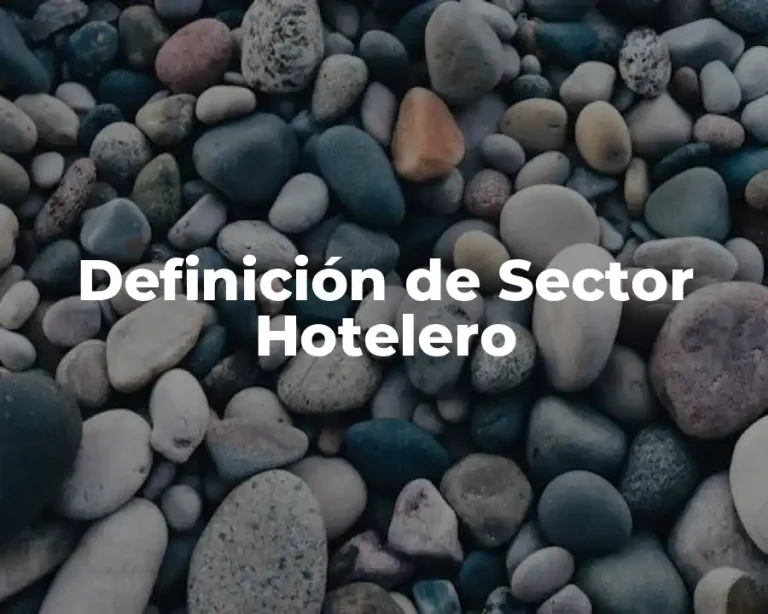 Definición de Sector Hotelero