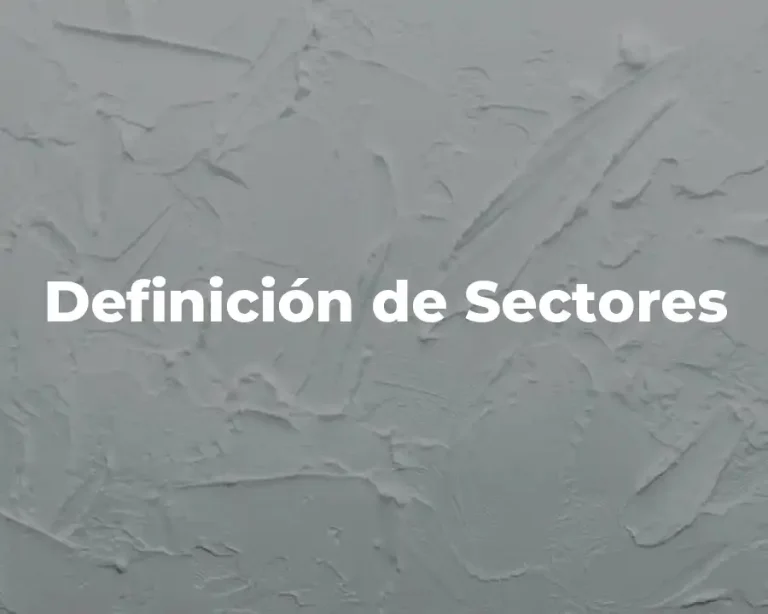 Definición de Sectores