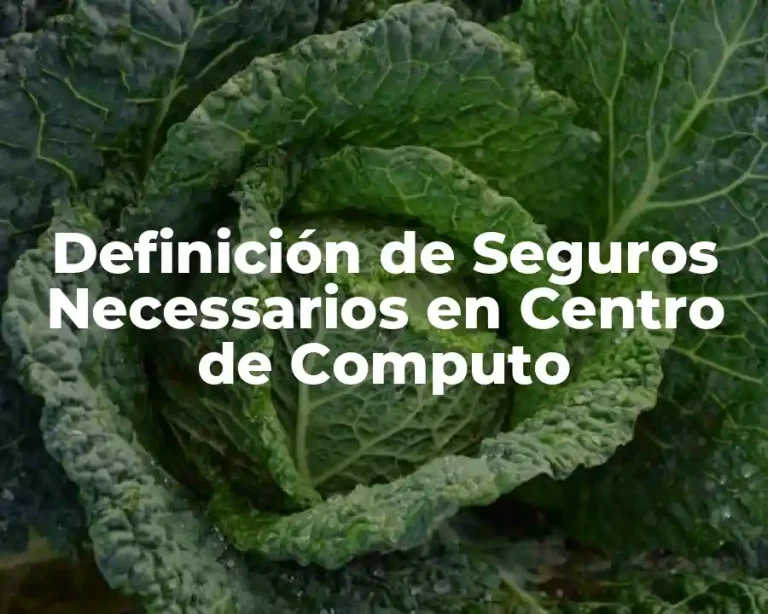 Definición de Seguros Necessarios en Centro de Computo