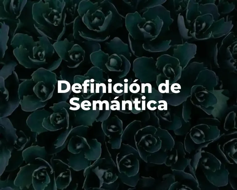 Definición de Semántica