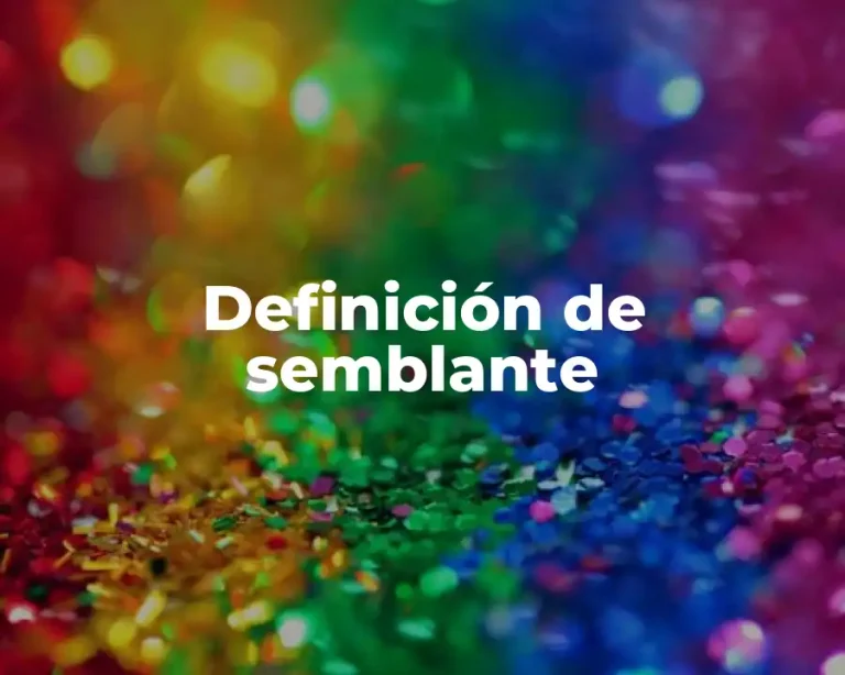 Definición de semblante