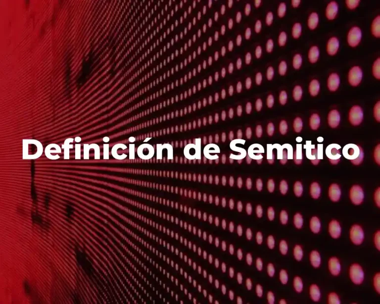 Definición de Semitico