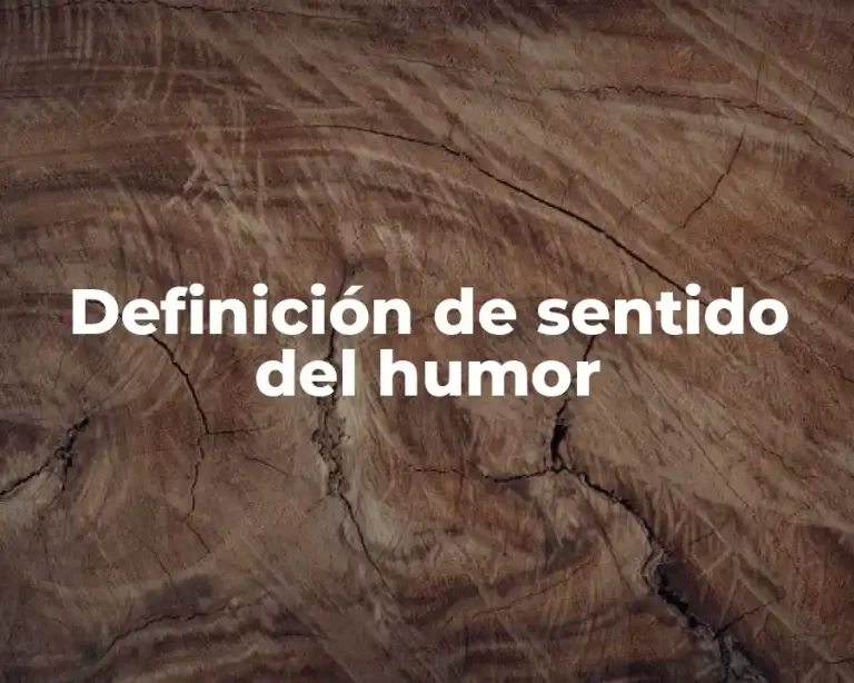 Definición de sentido del humor