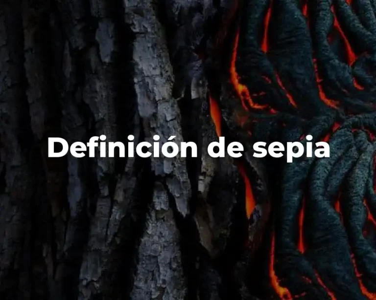Definición de sepia