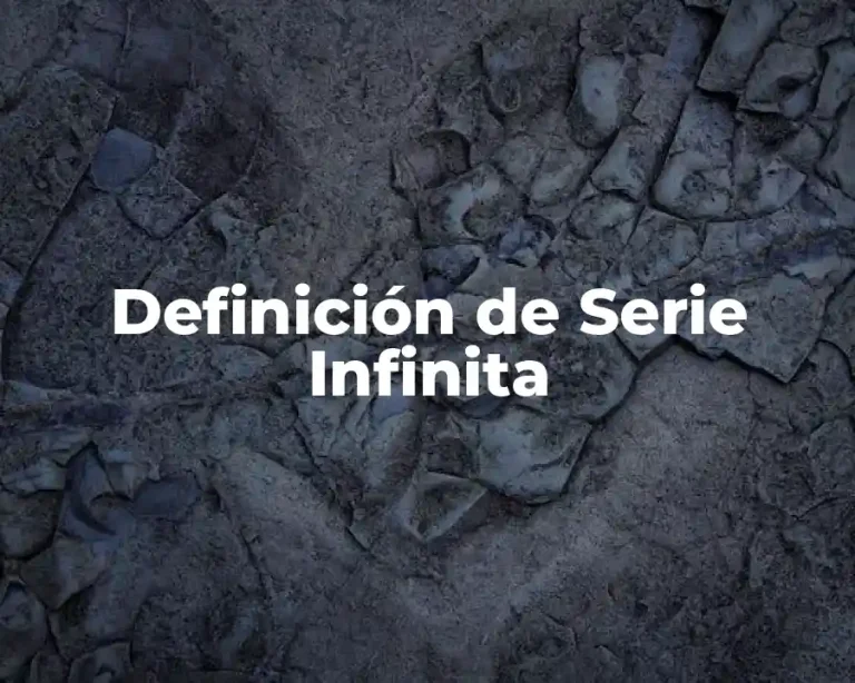Definición de Serie Infinita