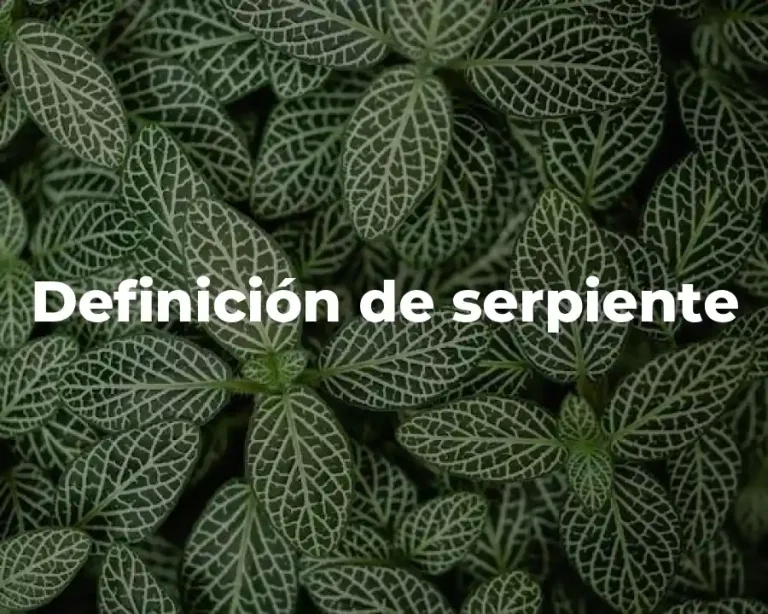 Definición de serpiente