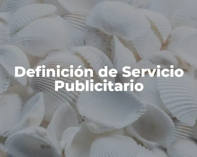 Definición de Servicio Publicitario