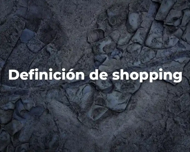 Definición de shopping