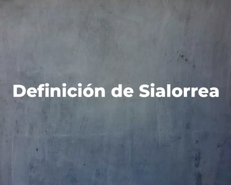 Definición de Sialorrea