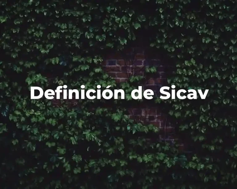 Definición de Sicav
