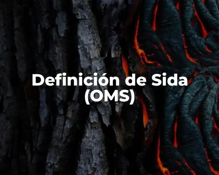 Definición de Sida (OMS)