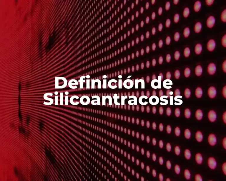 Definición de Silicoantracosis