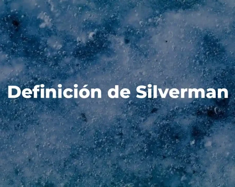 Definición de Silverman