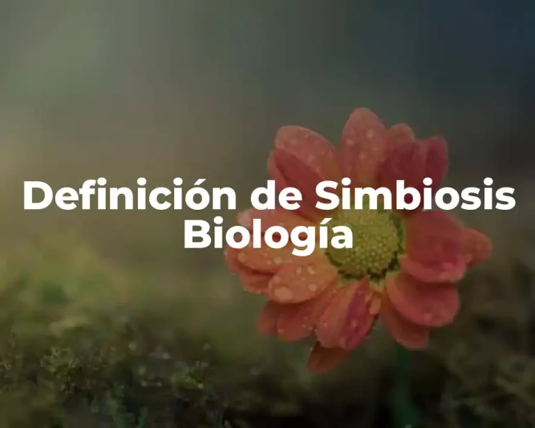 Definición de Simbiosis Biología
