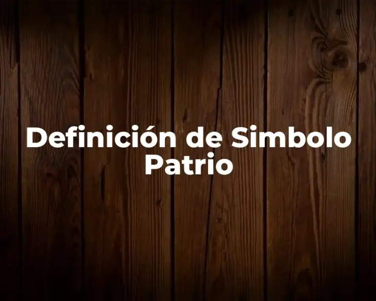 Definición de Simbolo Patrio