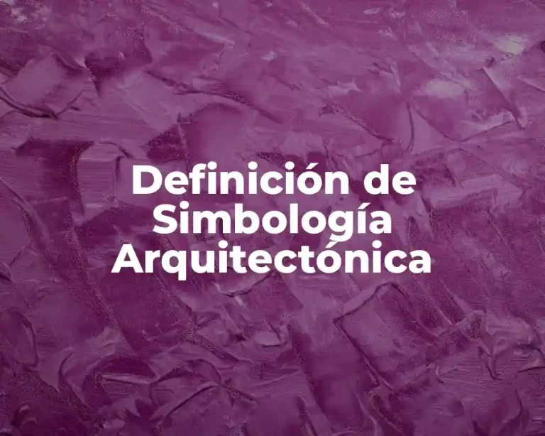 Definición de Simbología Arquitectónica