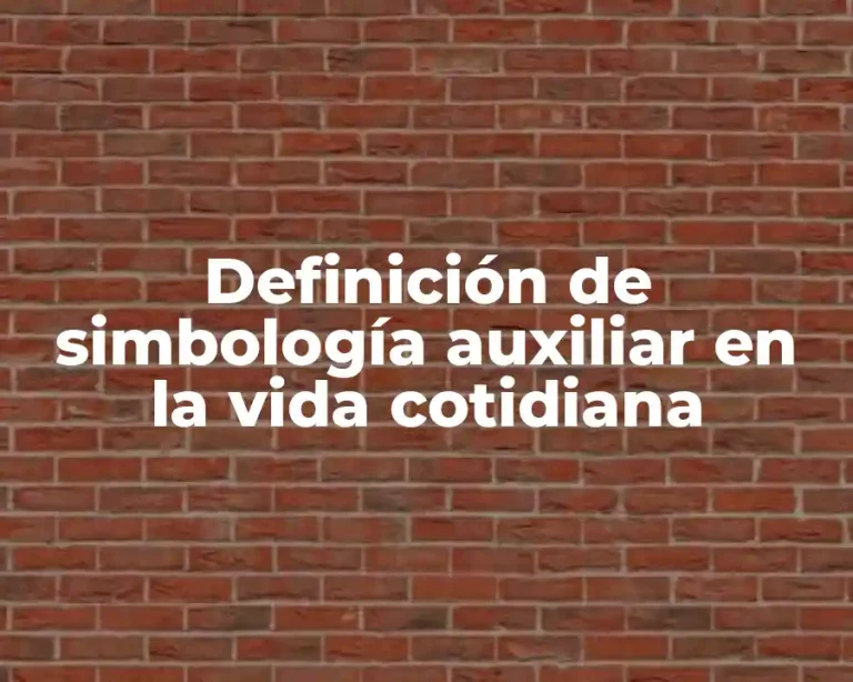 Definición de simbología auxiliar en la vida cotidiana