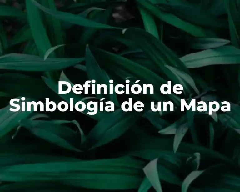 Definición de Simbología de un Mapa