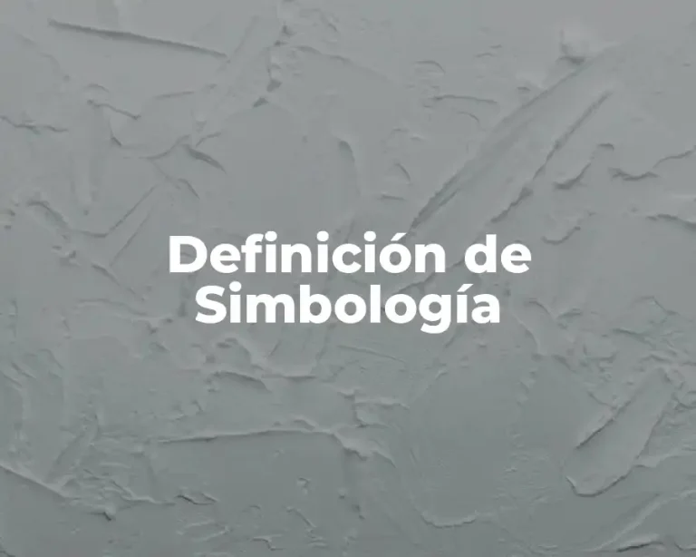 Definición de Simbología