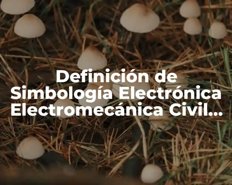 Definición de Simbología Electrónica Electromecánica Civil Arquitectónica
