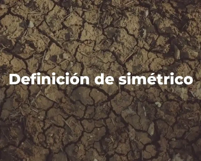 Definición de simétrico