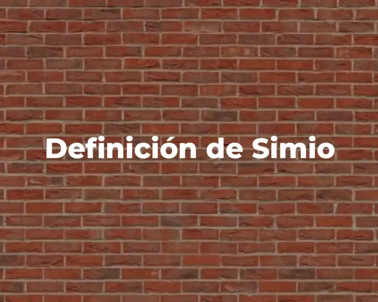 Definición de Simio